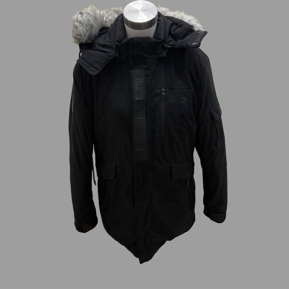 Dixxon Flannel Tundra Parka Coat with Faux Fur Hood - Warm Insulated Jacket - Picture 1 of 10